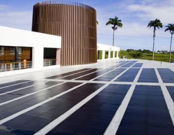 Réalisation centrale photovoltaique Sunzil Guadeloupe lucée port louis grande terre Guadeloupe